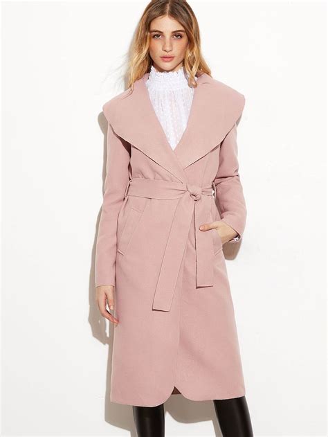 shawl collar wrap coat